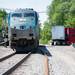 An Amtrak train collided with a semitrailer at a crossing on North Maple Road and Huron River Drive in Ann Arbor Township, Saturday, May 25.
Courtney Sacco I AnnArbor.com